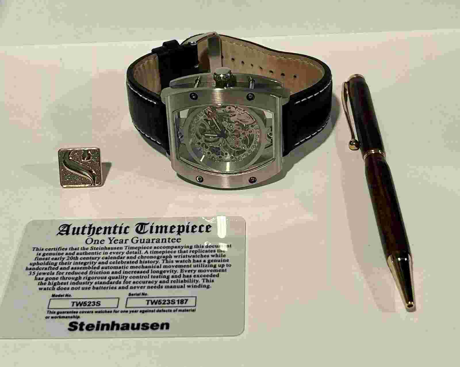 Steinhausen Men's TW523S Beethoven Automatic Skeleton Steel Watch
