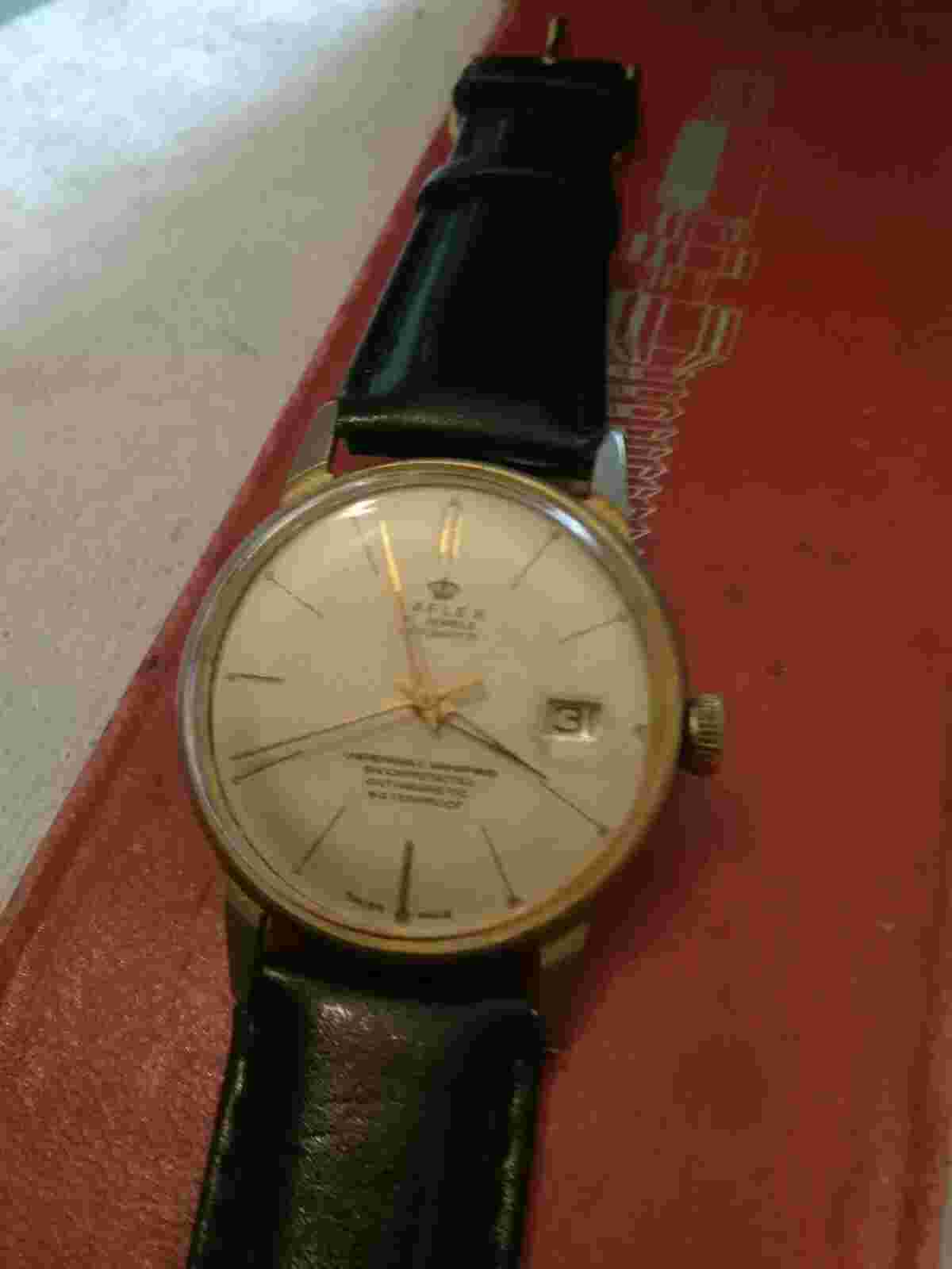 VINTAGE GENTS "RAFLEX"AUTOMATIC MILITARY WATCH 1950,s GWO&CONDITION