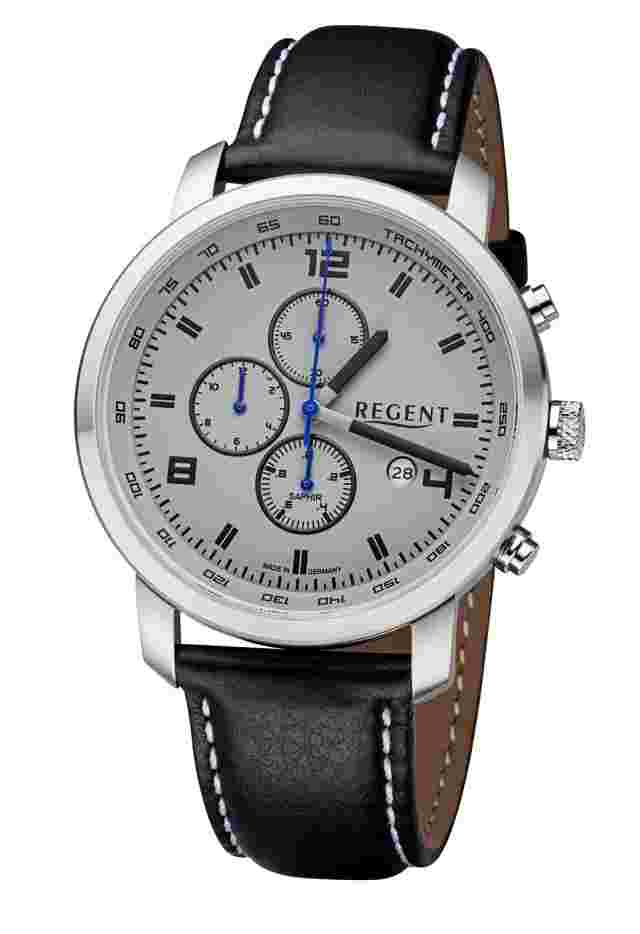 Regent GM-2109 Made IN Germany Men's Watch Chronograph Sapphire Glass