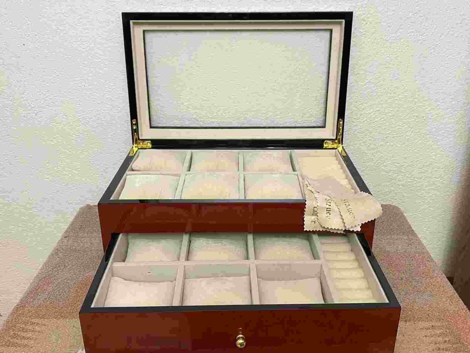 Lot Of (9) Designer Watches With New Case Holder