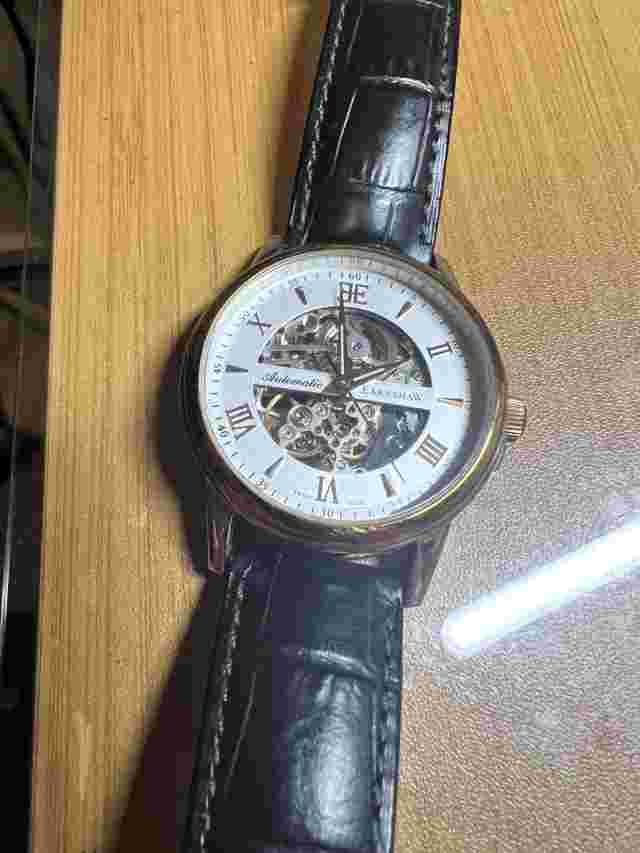 Thomas Earnshaw Beagle Es-0014 Automatic Skeleton Watch Pre Owned