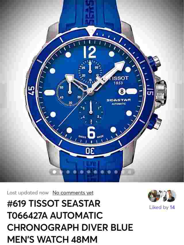 Tissot Seastar Blue Men's Watch - T066427A