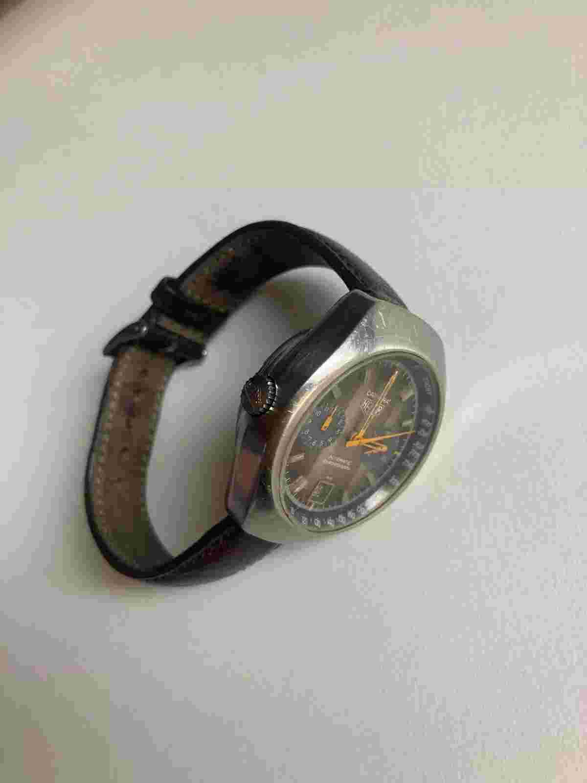 Heuer 1970 Carrera 1153 Calibre 12 Automatic Chronograph with original strap