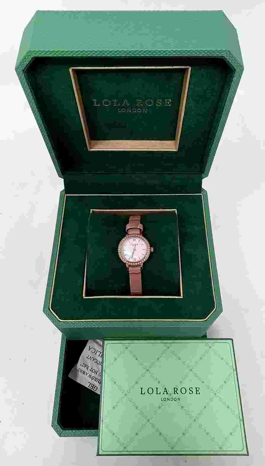 Lola Rose LR2206 Mother of Pearl Watch With Zircon, NWOT & Ships Free