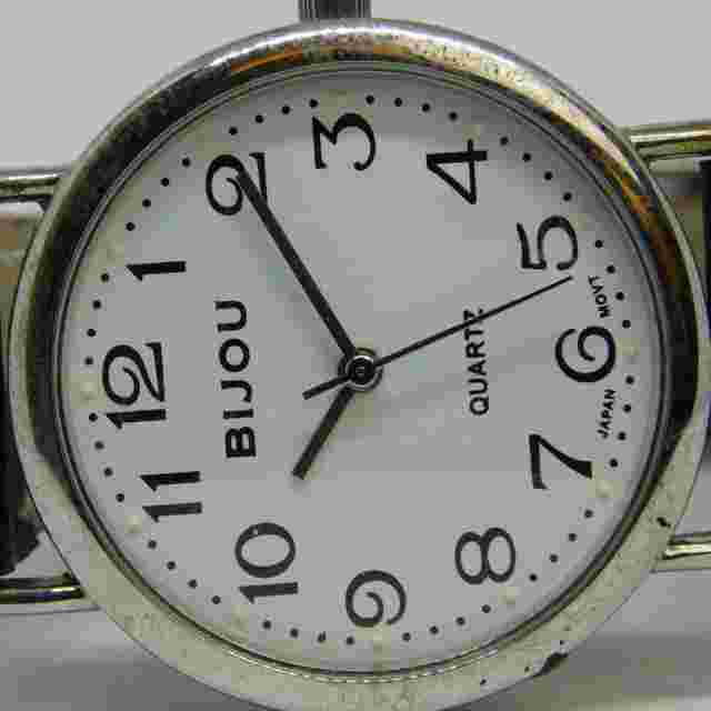 BIJOU Genuine Leather Quartz Analog Unisex Watch New Battery