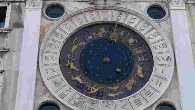 Luxury Golden Wristwatch Venice Astronomical Tower Map Flat Earth Men Size Watch