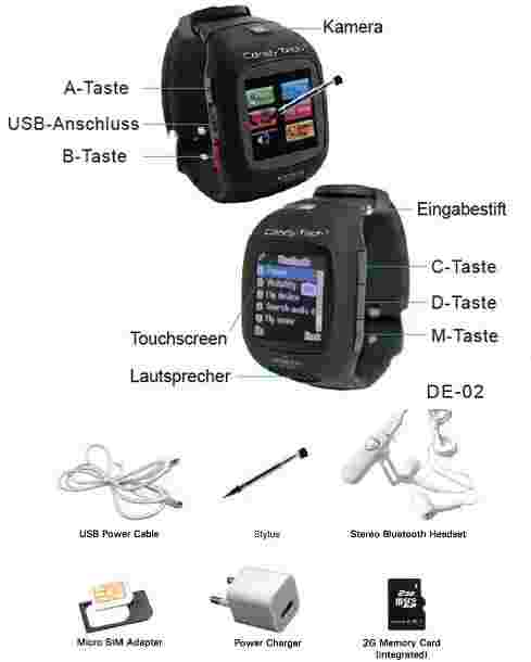 Madison New York Candy Tech Telephonewatch White Unisex CT-03