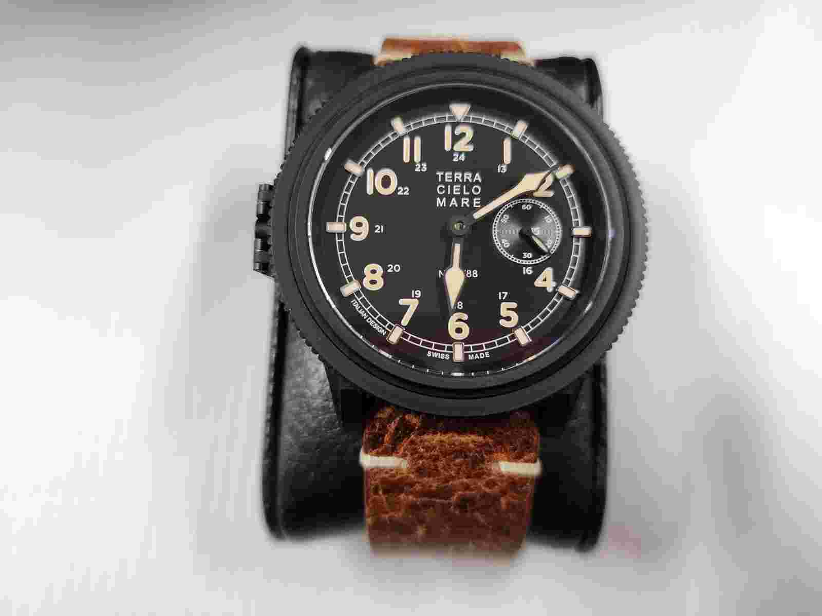 TERRA CIELO MARE ZERO SEN LIMITED EDITION 06/88 AUTOMATIC WATCH 43MM