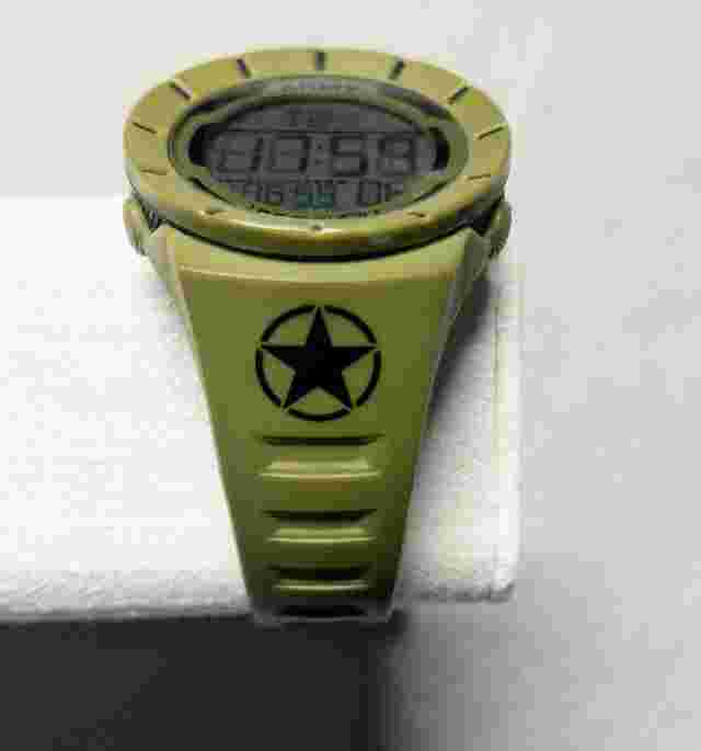 Rockwell Coliseum Army Edition Watch OD Green & Black 49mm 10ATM Glow