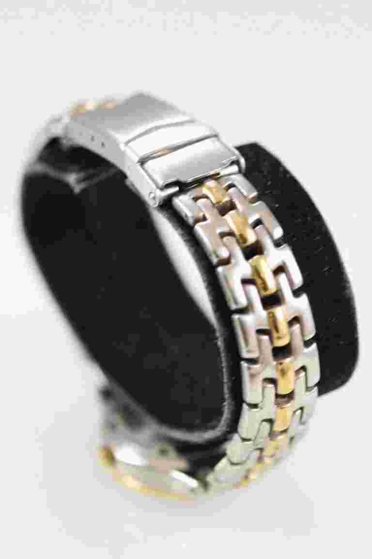 Relic Wet Watch Women Silver Gold Stainless Steel 50m Batt Date Beige Quartz