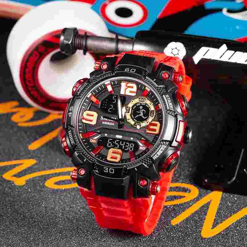 New Military Wrist Watches SMAEL Brand 1921 Time Zone Waterproof 50M Stopwatch