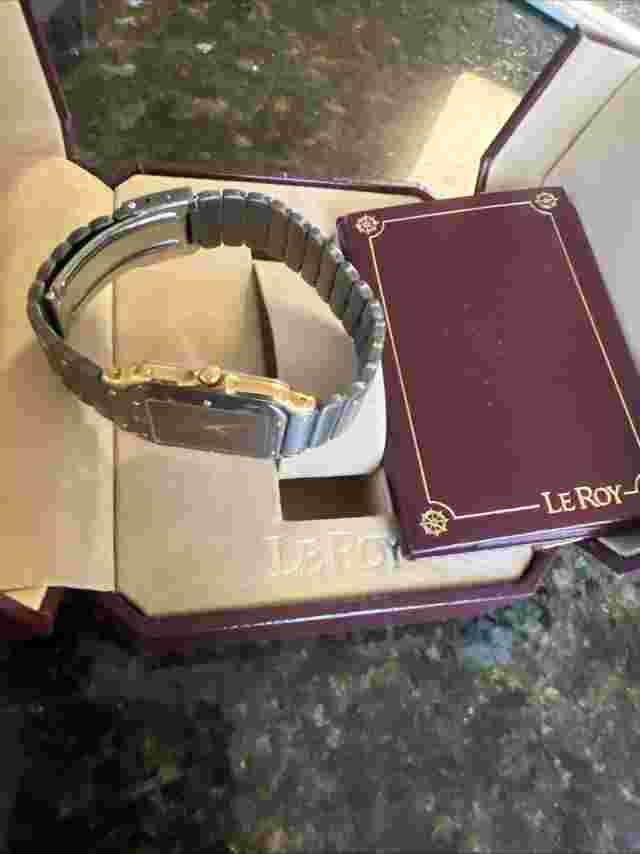 Le Roy Combio By Baume & Mercier Multifunction LCD quartz watch swiss made Dead