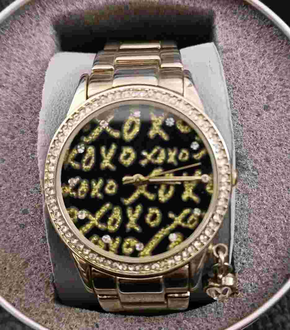 Ladies' XOXO Analog Hugs & Kisses Embellished Fashion Watch