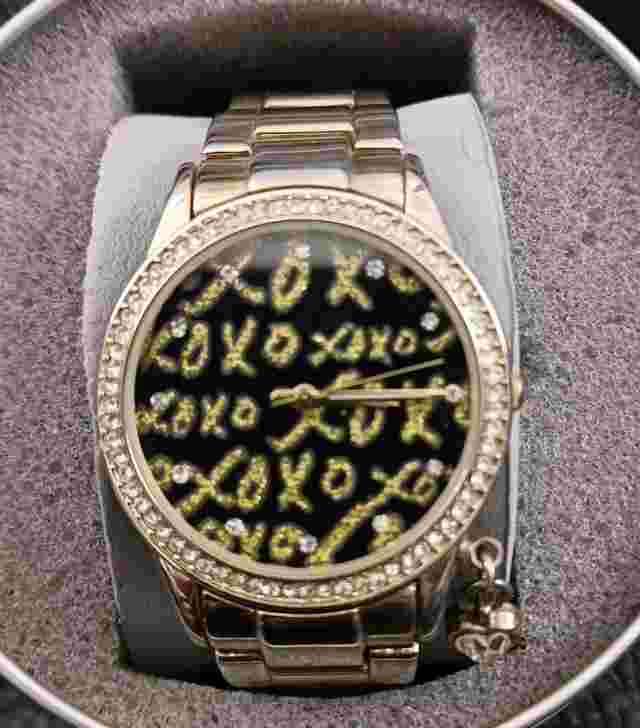 Ladies' XOXO Analog Hugs & Kisses Embellished Fashion Watch