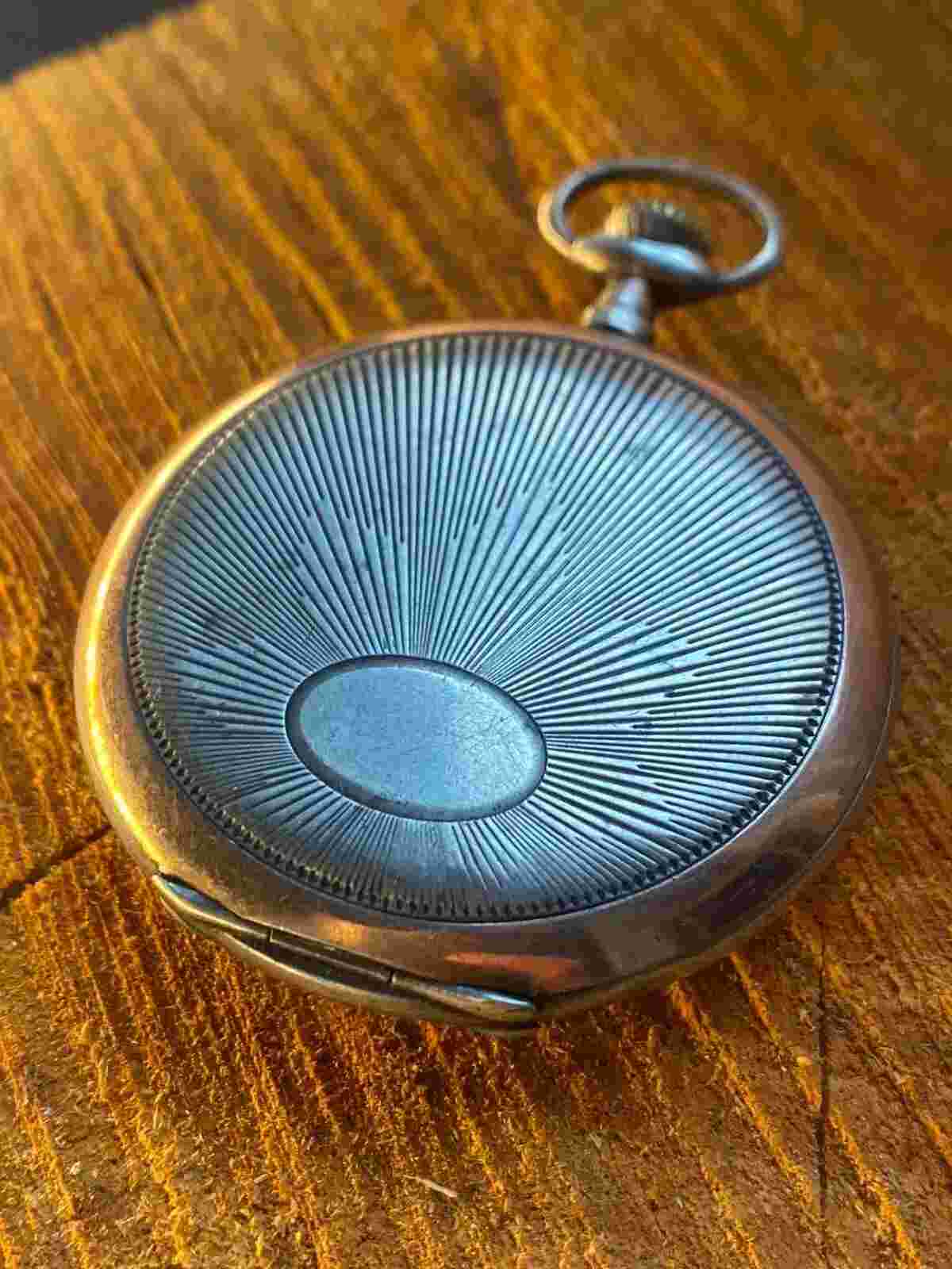 Antique Pocket Watch Mechanical Silver Grand Prix Swiss Open Face Ancre Spiral 2