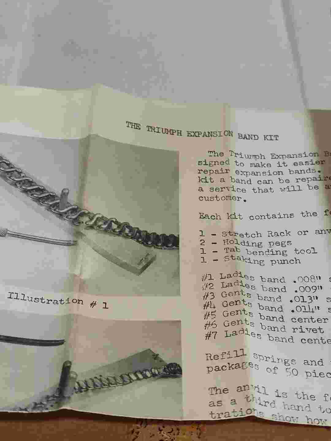 The Triumph Expansion Band Kit Watch Repair D17