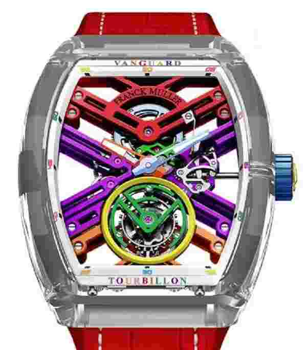 Franck Muller Vanguard Skeleton Tourbillion Sapphire ColorDreams Limited Edition