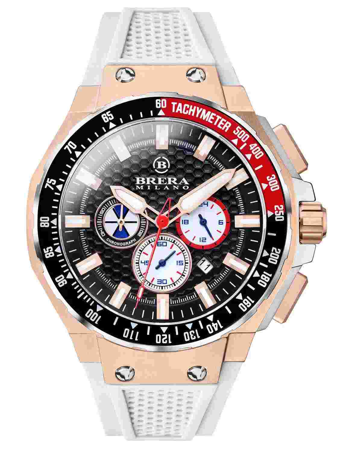 *NEW IN BOX* Brera Milano Granturismo GT2 Chronograph BMGTQC4502B Mens Watch