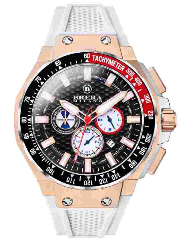 *NEW IN BOX* Brera Milano Granturismo GT2 Chronograph BMGTQC4502B Mens Watch