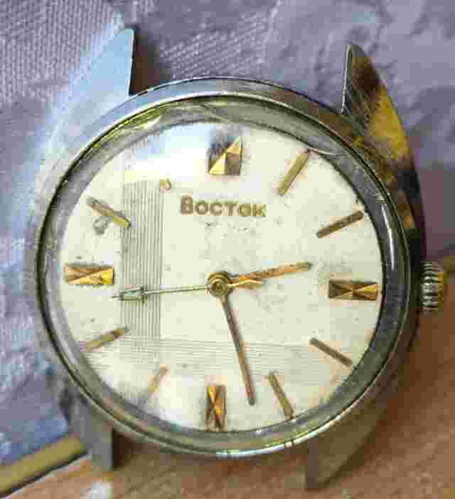 RARE Vintage WATCH JEWEL Men's Wostok dial USSR soviet СССР