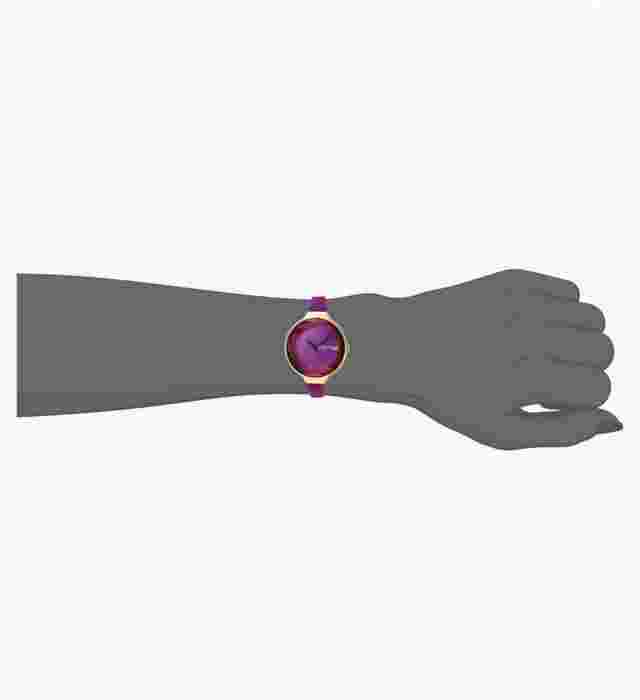 Fast Shipping! NIB Silicone Rumba Orchard Faceted Gem Watch Violet Dark Purple