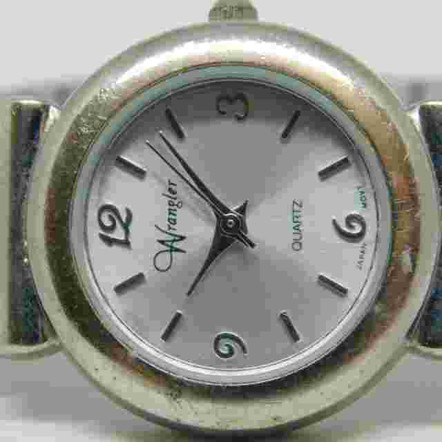 Wrangler 9183KNX Silver Tone Quartz Analog Ladies Watch Sz. 6"