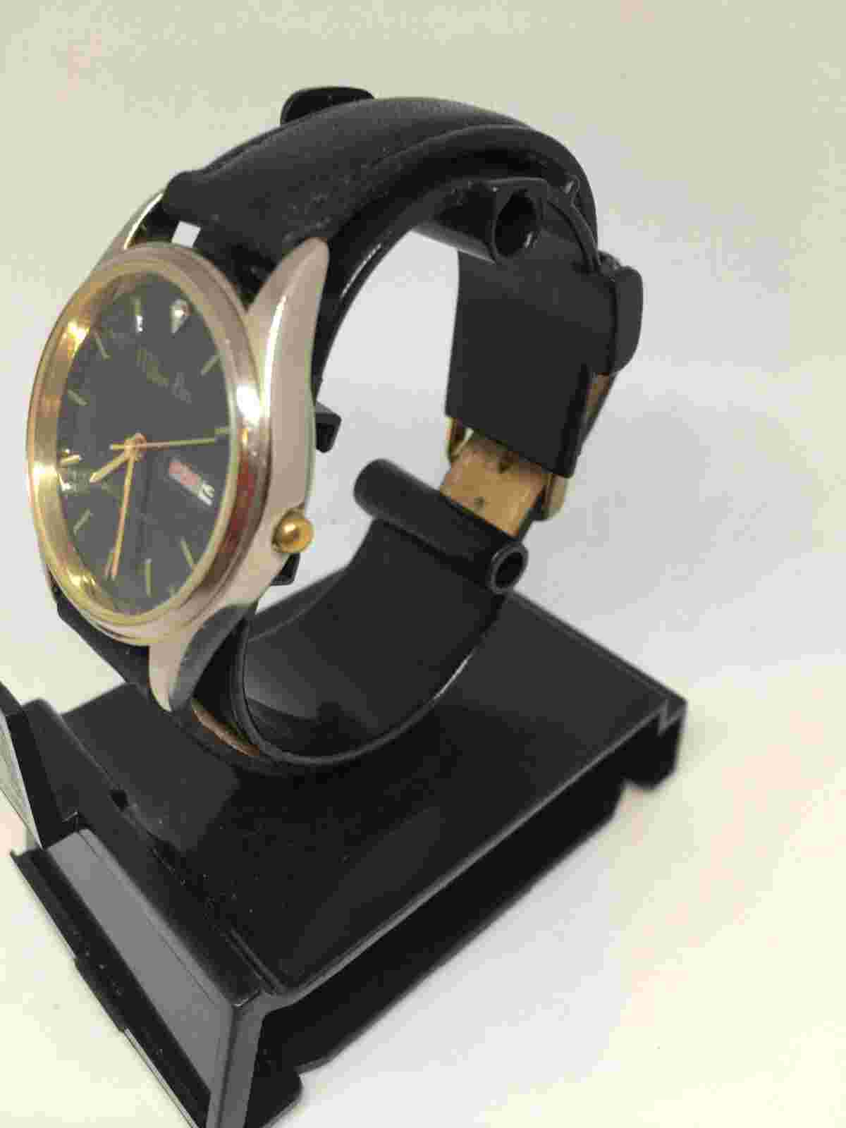 Men's Quartz Wristwatch Willow Bay By Benrus Day/Date Water Resistant-Works