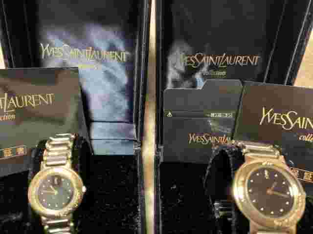 Yves Saint Laurent Black Women's Watch Small Scratches Battery Dead