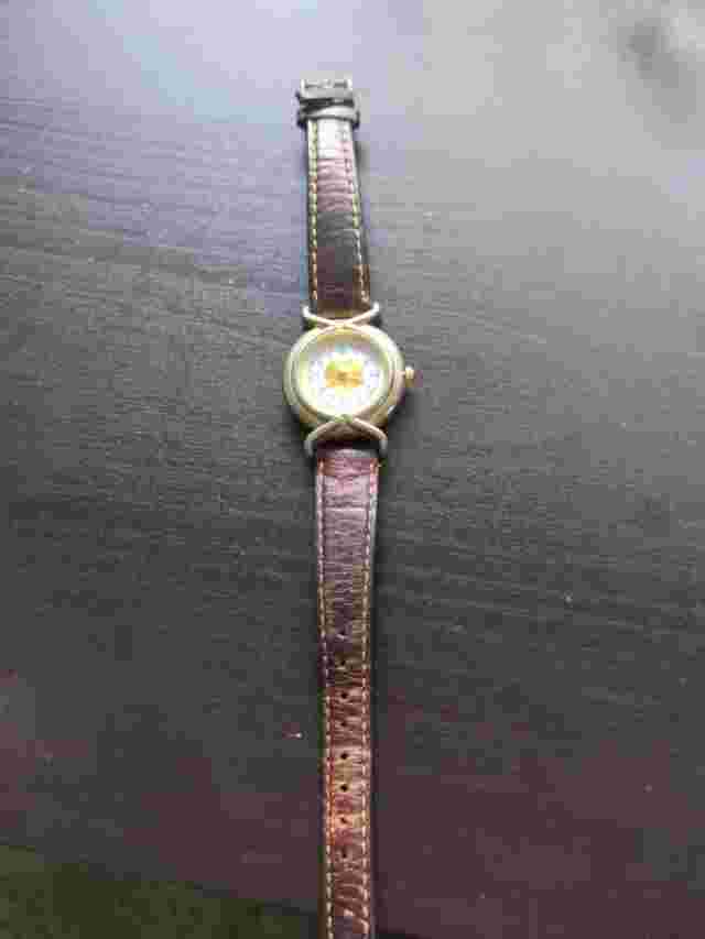 Vintage Gitano Quartz Watch Gold Face