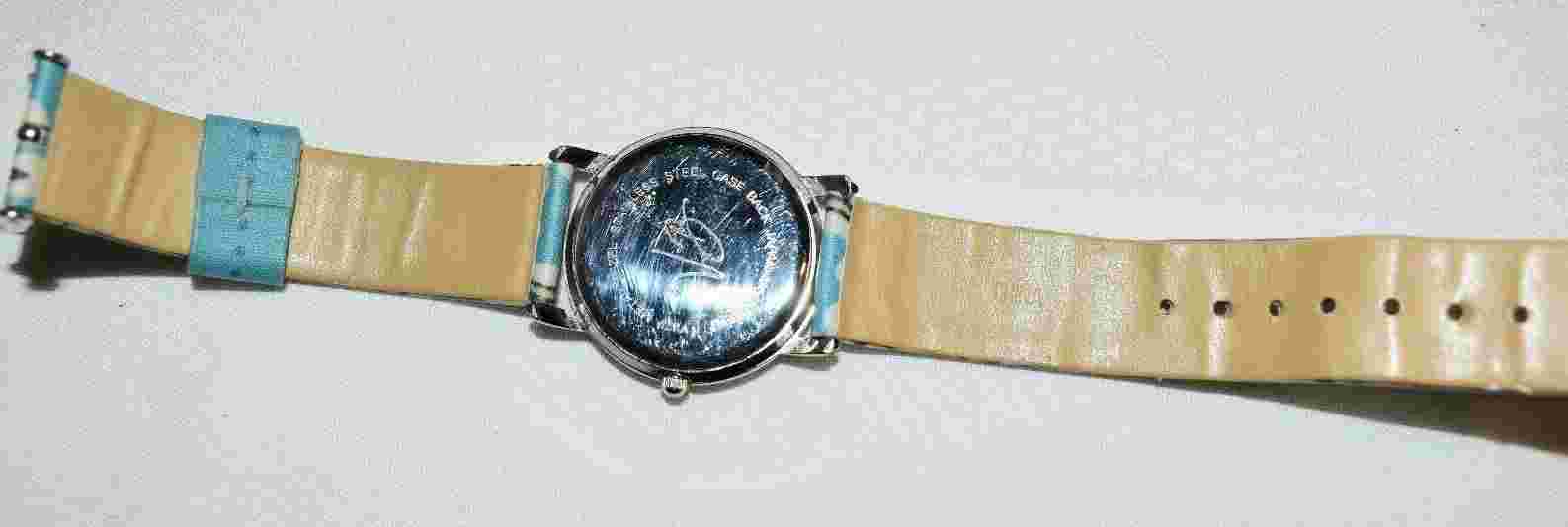VERA BRADLEY Wrist Watch Bermuda Blue, Japan Movement, Metal Bezel, Tested!
