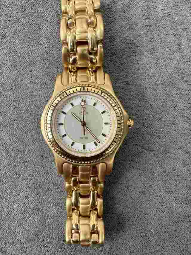 Ladies 25mm Noblia 12 Meter Gold Plated Watch / New Watch-Old Stock