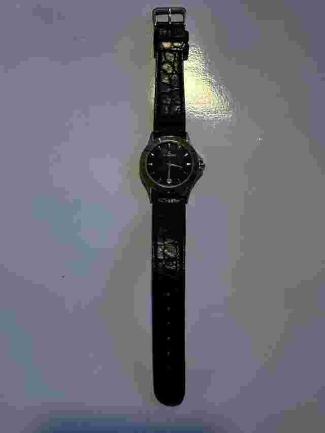 LC LE CHATEAU Rare 23K Gold Plated Date Watch LC-2155M Water 3 ATM