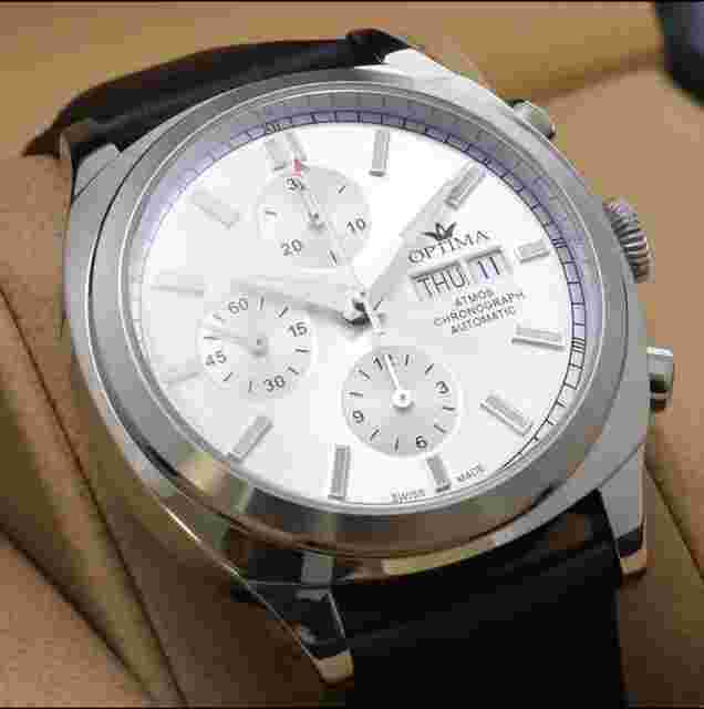 Watch Optima Chronograph Model ATMOS Valjoux automatic - OSAC449-SL-1