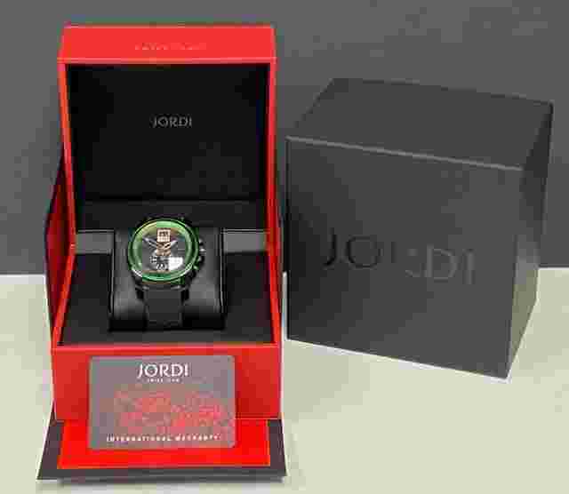 Michel Jordi Mega Icon Spicy Green 300.11.003.01 Black & Green Dial Quartz Men's