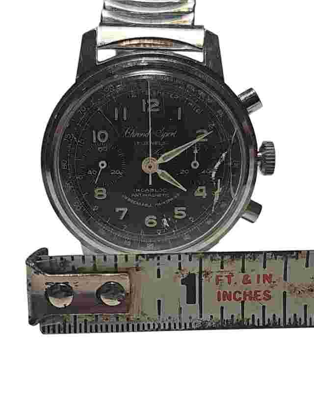 Vintage Chrono Sport 17 Jewels Mens Chronograph Wrist Watch - Running