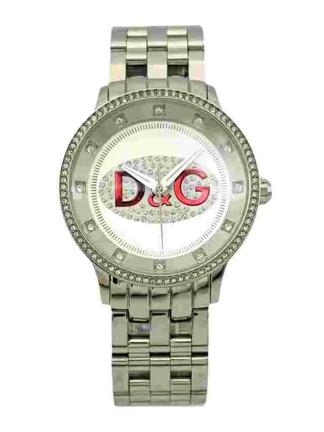 D&G Dolce & Gabbana Women's DW0144 STRASS PRIME TIME Stainless Steel Watch