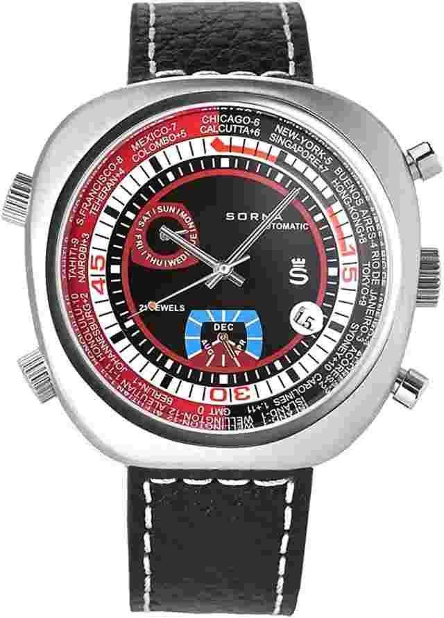 SORNA Self-winding Watch Men's Case width 46mm Product number T23766-BLACK