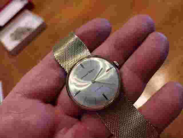 Vintage Germinal Voltaire watch men's windup 8.25" 31.8mm Works 17J
