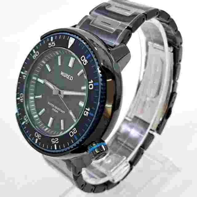 WIRED AGAJ406 Quartz Stainless Steel Black Wristwatch Men premium price