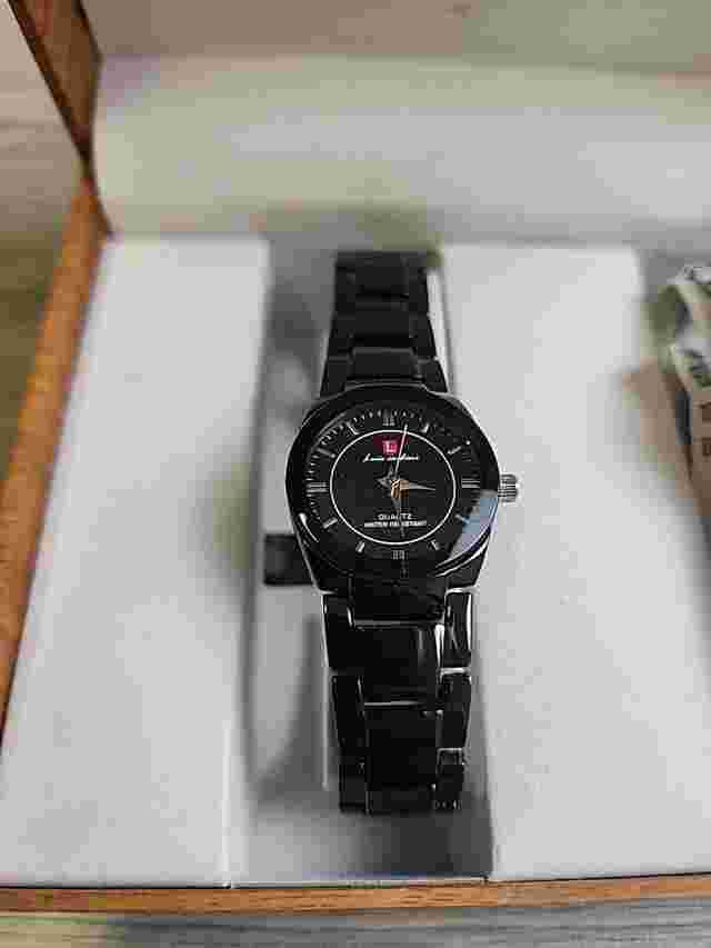 Luis Cardini Womens Metal Link Stylish Set of Watches NIB