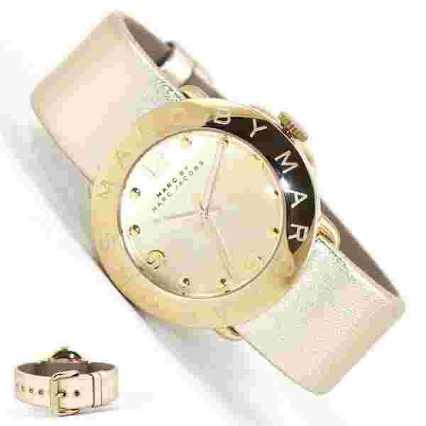 Marc Jacobs MBM8627 Amy 38mm Women's Gold-tone Leather Watch