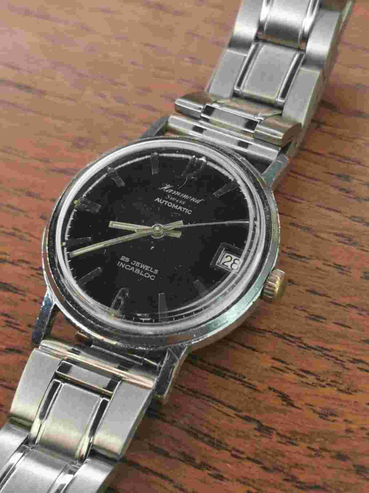 1950s Hammond, Felsa 4007N Mens Automatic Date Dress Watch, Keeping Time #k859