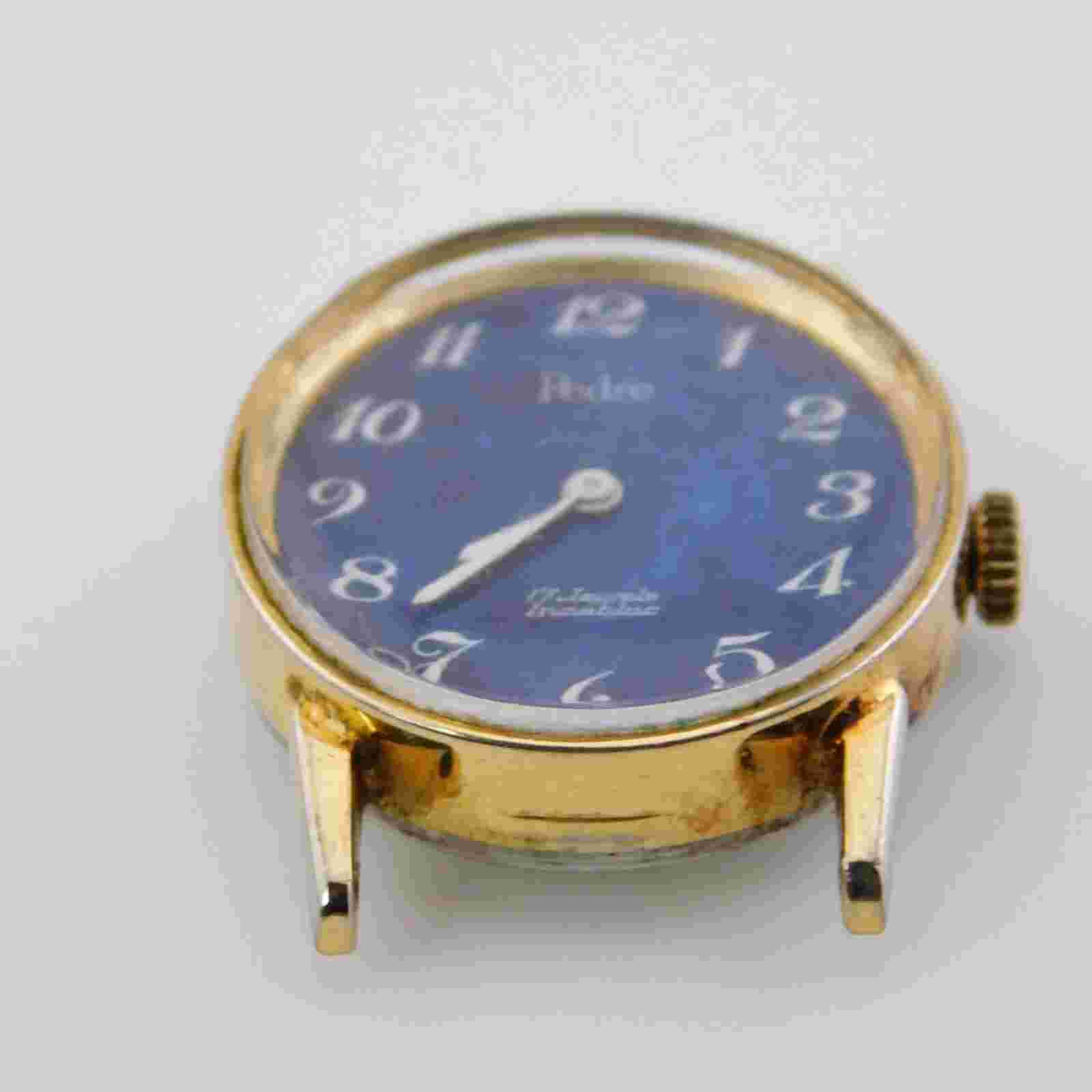 Vintage Pedre 17 Jewels Gold Tone Case Wind-up Women's Watch Doesn't Keeps Time