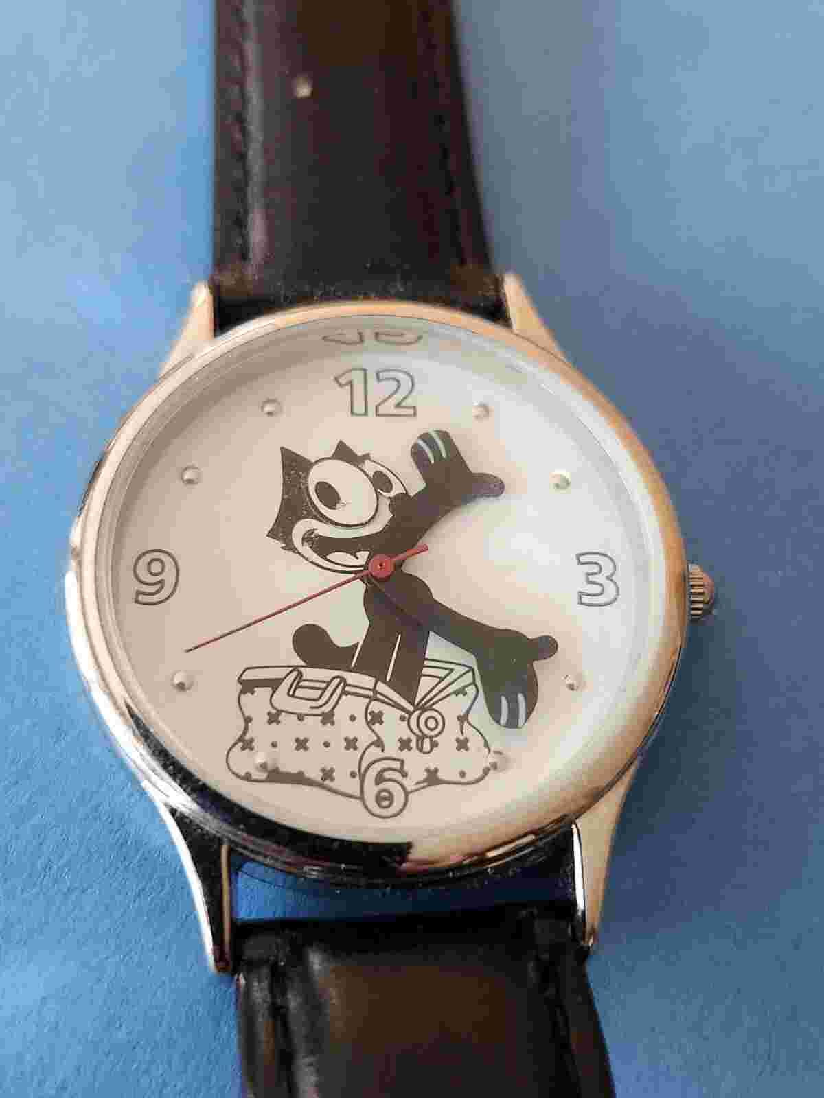 FELIX the CAT Classic Wrist Watch w/Box 2005 Untested