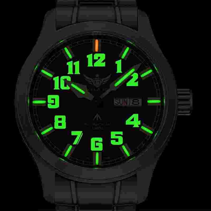 YELANG Men Diver Watch 42mm Pilot Automatic Wristwatch Luminous 10ATM NH36 Sport