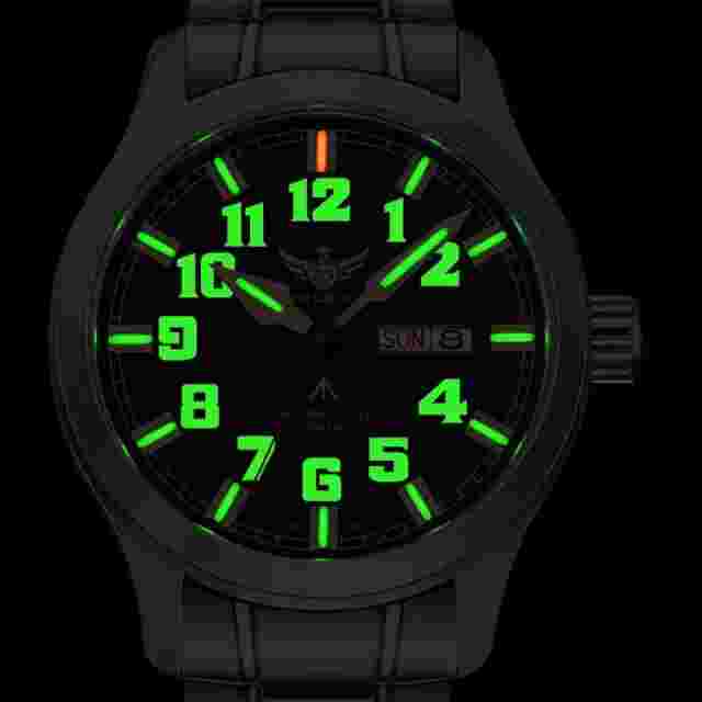 YELANG Men Diver Watch 42mm Pilot Automatic Wristwatch Luminous 10ATM NH36 Sport