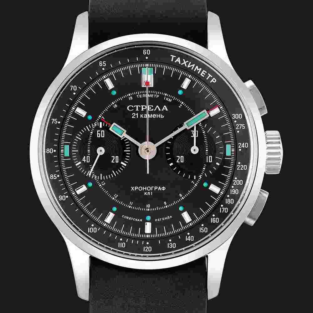 Strela Men's Chronograph Hand-Wound Watch Sea-Gull ST1901 Cosmos 40mm