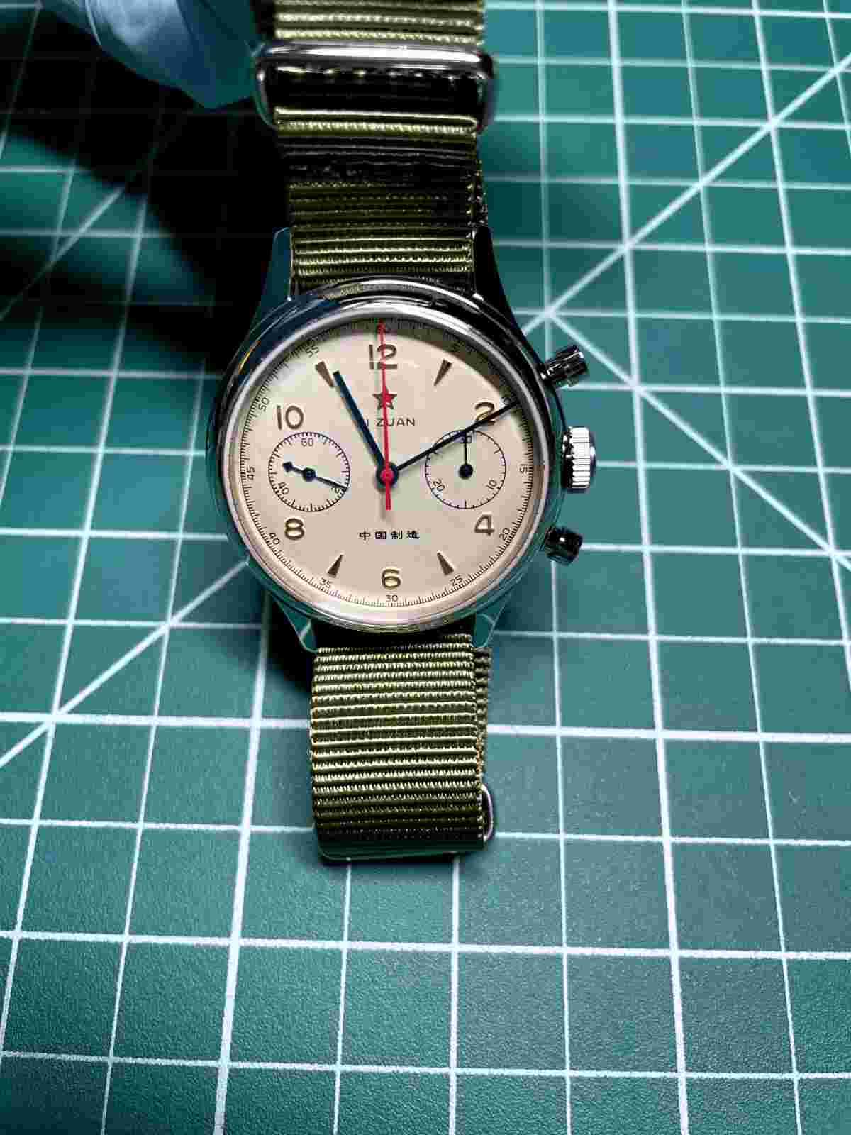 Seagull 1963 38MM Hand Wind Mechanical Chronograph with Sapphire Crystal