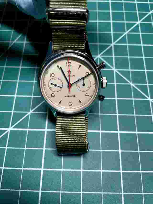 Seagull 1963 38MM Hand Wind Mechanical Chronograph with Sapphire Crystal