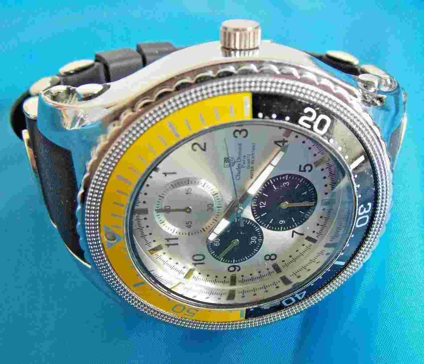 Charles Dumont Paris  XX X Large   Wrist Watch 55mm